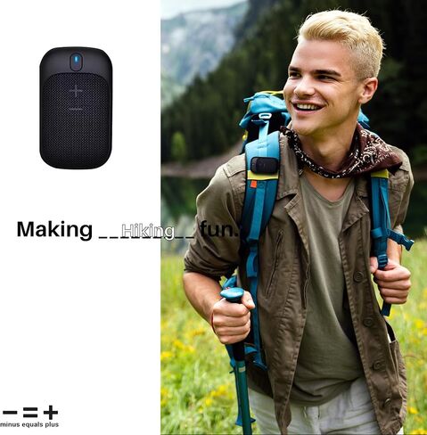 Golf Speaker/Wireless Wearable Bluetooth Speaker/Portable/Clip on/Up to 18hrs of Battery Life/Built-in Mic for Hands-Free Music and Calls/Water Resistant/Modern Design (Blue) in Saudi Arabia