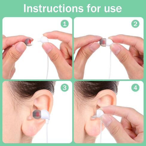 36 Pairs Ear Bud Rubber Tips Silicone Earbud Replacement Tips Ear Tip for in-Ear Headphones with Excellent Noise Isolation and Comfort, Fit Most in-Ear Earbuds S M L in Saudi Arabia