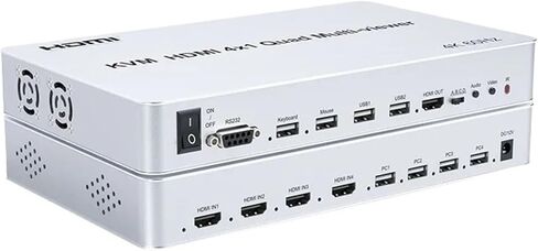 4K 60 هرتز HDMI KVM Switch 4 Port 4x1 Quad متعدد العارض USB PC لوحة مفاتيح الكمبيوتر التحكم بالماوس لأجهزة الكمبيوتر المحمول PS4 Xbox (مع قابس AU) in Saudi Arabia