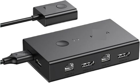 HDMI KVM Switch 4K@60Hz USB 2.0 Switcher in 1 Out for Printer Monitor Keyboard Mouse PCs Sharing Device Splitter in Saudi Arabia