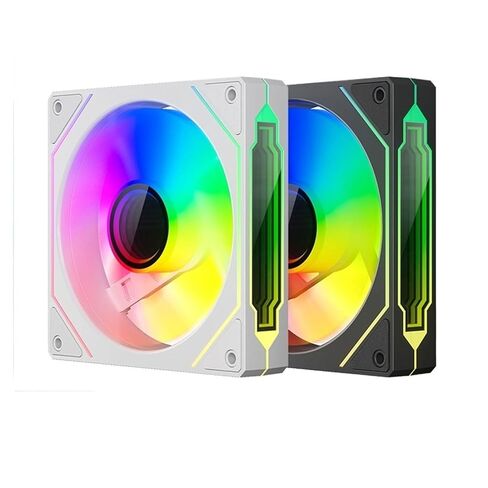 1 قطعة مرآة لا نهائية 4 Pro PC Case Fan 120mm ARGB 4pin PWM CPU مروحة تبريد مبرد مياه مراوح ألعاب الكمبيوتر (قطعتان، أسود عكسي) in Kuwait