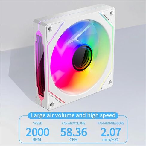 1 قطعة مرآة لا نهائية 4 Pro PC Case Fan 120mm ARGB 4pin PWM CPU مروحة تبريد مبرد مياه مراوح ألعاب الكمبيوتر (قطعتان، أسود عكسي) in Kuwait