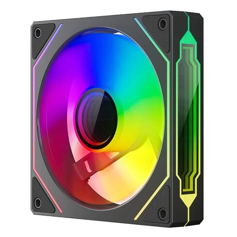 1 قطعة مرآة لا نهائية 4 Pro PC Case Fan 120mm ARGB 4pin PWM CPU مروحة تبريد مبرد مياه مراوح ألعاب الكمبيوتر (قطعتان، أسود عكسي) in Kuwait