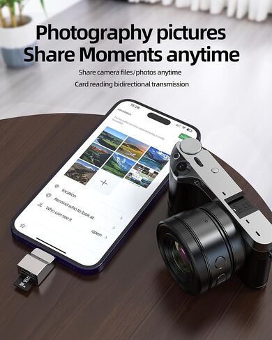 محول USB لقارئ بطاقات Lightning Micro SD (2 في 1) سلك OTG 3.0 لهاتف iPhone 14 13 12 لملحقات ذاكرة Apple لجهاز iPad الرقمي وفتحة TF ونقل اتصال الصور USB-A Flash Drive Stick Dongle in Kuwait