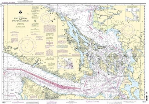 NOAA Chart 18400: Strait of Georgia and Strait of Juan de Fuca in Saudi Arabia