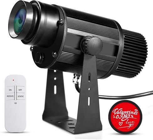 مصباح جهاز عرض GOBO بشعار LED بقدرة 50 وات - جهاز عرض علامة الترحيب مع جهاز تحكم عن بعد، IP67 مقاوم للماء للإعلان الداخلي/الخارجي للأعمال، المتجر، البار، الفندق، الزفاف، الأحداث in Kuwait
