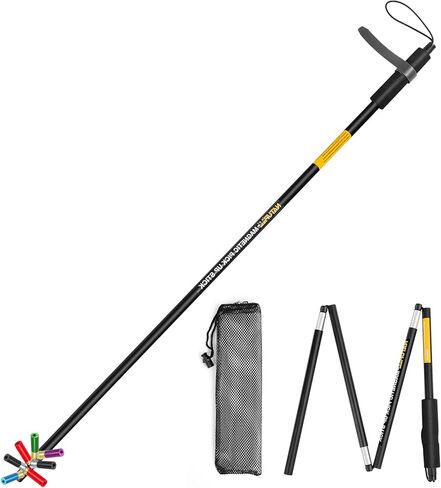 Shotgun Shell Hull Retriever Pick Stick, Collapsible Portable Magnetic Shell Retriever Pickup Pole, Extends Up to 3ft, Shotgun Accessories Four-Section Fold Pickup Grabber Tool with Mesh Carrying Bag in Saudi Arabia