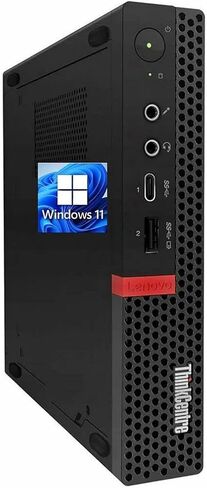 Lenovo ThinkCentre Tiny M920q Desktop,Intel Hexa-core i7-8700T Up to 4.0 GHz,32GB RAM,New 512GB NVME SSD,AX210 WiFi 6E,Bluetooth, Keyboard Mouse,Windows 11 Pro (Renewed) in Kuwait