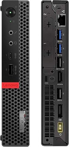 Lenovo ThinkCentre Tiny M920q Desktop,Intel Hexa-core i7-8700T Up to 4.0 GHz,32GB RAM,New 512GB NVME SSD,AX210 WiFi 6E,Bluetooth, Keyboard Mouse,Windows 11 Pro (Renewed) in Kuwait