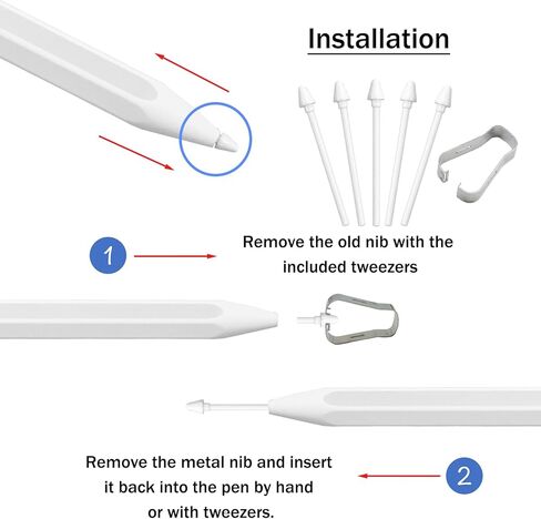 5 Pack Tab S11 S Pen Nibs Replacement for Samsung Galaxy Tab S11 Stylus,Galaxy Tab S11 Ultra S Pen Replacement Tips Compatible with Galaxy Tab S11 Ultra S Pen with Tweezer in Saudi Arabia