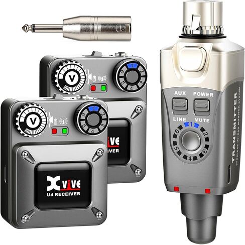 Xvive U4T9 Wireless in-Ear Monitor System with Dual Balanced-Armature Drivers IEM Earphone for Musician in Saudi Arabia