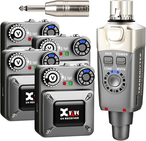 Xvive U4T9 Wireless in-Ear Monitor System with Dual Balanced-Armature Drivers IEM Earphone for Musician in Saudi Arabia