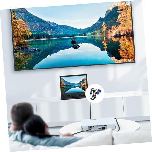2 قطعة كابل Vga إلى Vga متعدد الوظائف لكابل جهاز عرض شاشة الكمبيوتر المحمول in Kuwait