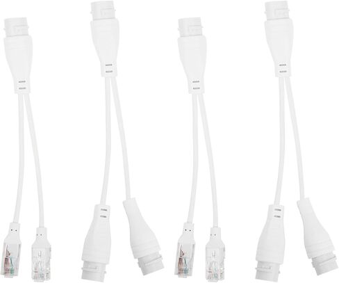 Tyenaza 2Set POE Splitter، كابل محول فاصل 1 إلى 2 CCTV نقل الفيديو حاقن مقاوم للمطر in Saudi Arabia