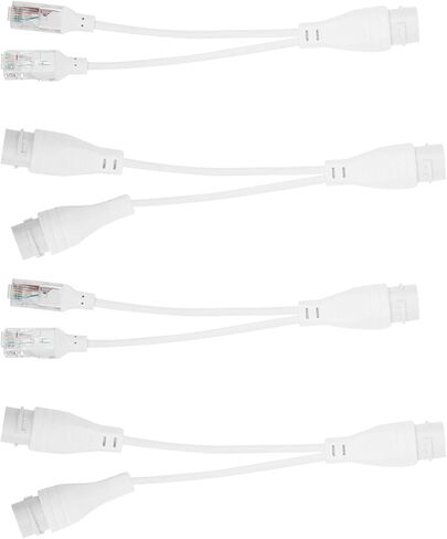 Tyenaza 2Set POE Splitter، كابل محول فاصل 1 إلى 2 CCTV نقل الفيديو حاقن مقاوم للمطر in Saudi Arabia