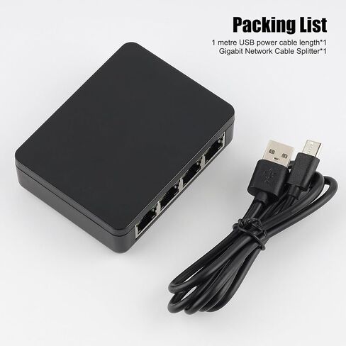1 to 4 RJ45 Ethernet Splitter Gigabit RJ45 Network Splitter Adapter with Cable in Saudi Arabia
