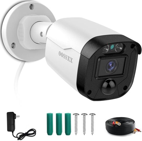 OOSSXX HD 5.0 ​​ميجابيكسل 1944P كاميرا مراقبة CCTV سلكية خارجية لـ 720P/1080N/1080P/5MP/4K HD TVI AHD CVI التناظرية المنزلية أنظمة مراقبة الفيديو CCTV DVR، IP67 مقاومة للماء in Kuwait