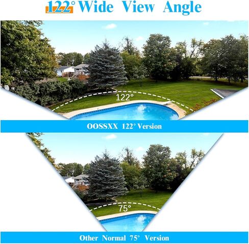 OOSSXX HD 5.0 ​​ميجابيكسل 1944P كاميرا مراقبة CCTV سلكية خارجية لـ 720P/1080N/1080P/5MP/4K HD TVI AHD CVI التناظرية المنزلية أنظمة مراقبة الفيديو CCTV DVR، IP67 مقاومة للماء in Kuwait