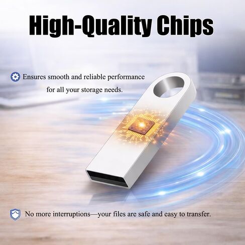 32GB Car USB 2.0 Mini Flash Drive, Silver, Chips, Stable Transmission, Plug and Play, Wide Compatibility for Vehicles, Laptops, and More in Saudi Arabia
