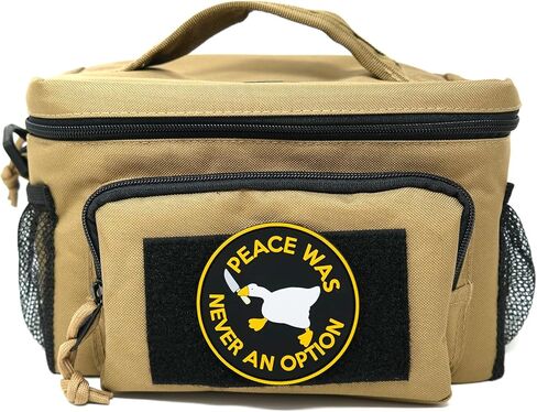 Peace was Never an Option Goose with Knife PVC Hook and Loop Morale Patch | Funny Tactical Patch in Saudi Arabia