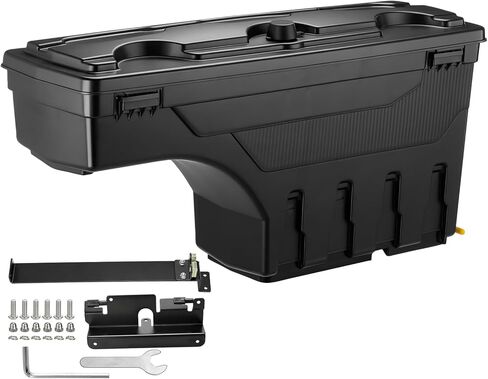 صندوق تخزين سرير الشاحنة GEARLAST صندوق أدوات الشاحنة يناسب 2002-2018 Dodge Ram 1500 2500 3500 جانب السائقين (بدون RamBox) in Kuwait