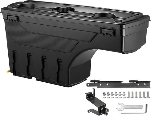 صندوق تخزين سرير الشاحنة GEARLAST صندوق أدوات الشاحنة يناسب 2002-2018 Dodge Ram 1500 2500 3500 جانب السائقين (بدون RamBox) in Kuwait