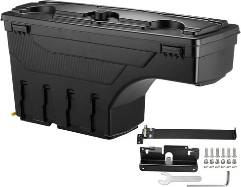 صندوق تخزين سرير الشاحنة GEARLAST صندوق أدوات الشاحنة يناسب 2002-2018 Dodge Ram 1500 2500 3500 جانب السائقين (بدون RamBox) in Kuwait