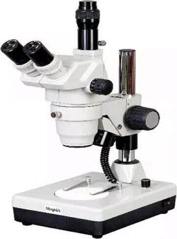 MSZ-TR LED Stero Zoom Trinocular Microscope Zoom Ration 1:7 and Range 0.65-4.5 x with Light in Saudi Arabia