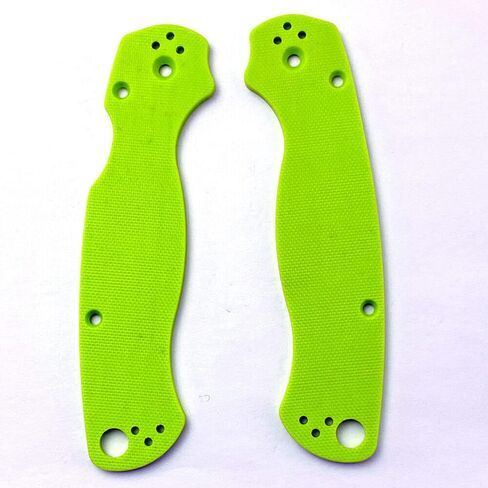 2PCS Custom G10 Handle Scales Patches For Spyderco Paramilitary 2 Green USA in Saudi Arabia