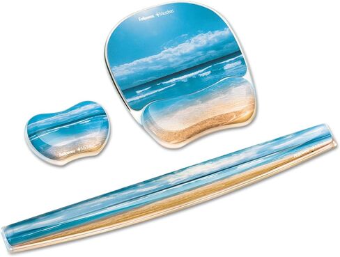 Fellowes Photo Gel Utility Wrist Rest with Microban Protection, Sandy Beach (9179501) in Saudi Arabia