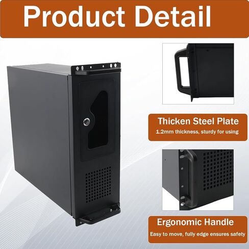 حقيبة حامل 4U، حافظات مثبتة على حامل هيكل الخادم، 7X3.5 HDD+ 2X 5.25 ODD، 7 × فتحة PCI، قفل ومفتاح اللوحة الأمامية، متوافق مع ATX، CEB (حقيبة خادم 4U) in Kuwait
