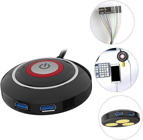 Veemoon إعادة تعيين زر الضغط على كابل USB لحالة الكمبيوتر وزر الطاقة وإعادة تعيين حالة الكمبيوتر المكتبي USB in Kuwait