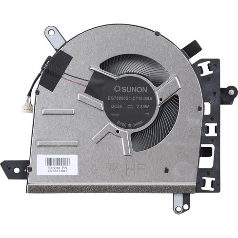 New CPU and GPU Cooling Fan for HP Laptop N76696-001 N76697-001 EG75050S1-C110-S9A EG75050S1-C120-S9A DC5V 2.50W in Saudi Arabia
