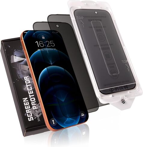 2-Pack Anti-Spy Privacy Screen Protector for iPhone 17 Pro Max 6.9 Inch,9H Hardness Glass, with Airbag Edge Protection,Bubble-Free Installation (Privacy, Iphone 17 Pro Max 6.9inch) in Saudi Arabia