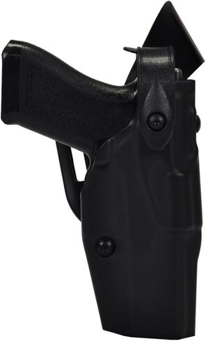 حافظة Safariland 6360 ALS/SLS Mid-Ride Level III، تناسب Glock 17/22، اليد اليمنى، لمسة نهائية سوداء سادة، SL6360-83-411 in Saudi Arabia