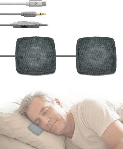 Avantree Slumber Mini – Ultra-Thin Wired Pillow Speaker for Sleeping, Soft Bedtime Audio, No Charging Needed, Sleeping Headphones for Podcasts & Audiobooks, in-Line Volume Control, USB-C & AUX in Kuwait