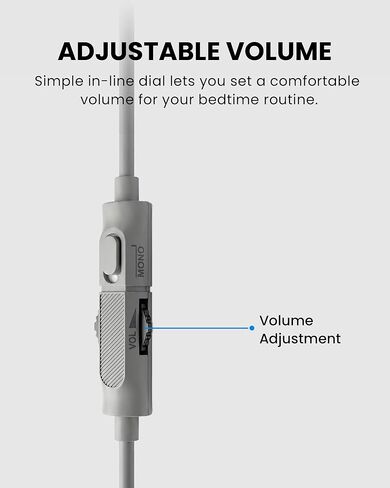 Avantree Slumber Mini – Ultra-Thin Wired Pillow Speaker for Sleeping, Soft Bedtime Audio, No Charging Needed, Sleeping Headphones for Podcasts & Audiobooks, in-Line Volume Control, USB-C & AUX in Kuwait
