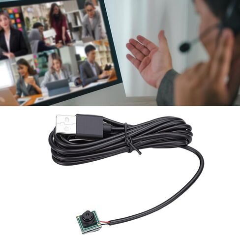 وحدة كاميرا USB EBTOOLS 2 ميجابكسل، كاميرا ويب بزاوية عريضة 1080 بكسل عالية الدقة مع عرض 180 درجة وحساسية منخفضة للضوء، لبث مكالمات الفيديو بالكمبيوتر in Kuwait