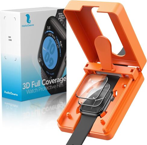 واقي شاشة Apple Watch Series 11/10 مقاس 42 مم [أداة محاذاة تلقائية] طبقة شفافة مرنة عالية الدقة، مضادة للخدش، خالية من الفقاعات، مقاومة للماء، حساسة للمس [غير زجاجية] in Kuwait