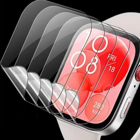 5PCS Soft TPU Film Protective Films for Huawei Fit 3 Smartwatch Screen Protectors Anti-scratch HD Clear Watch Film,Hydrogel in Saudi Arabia