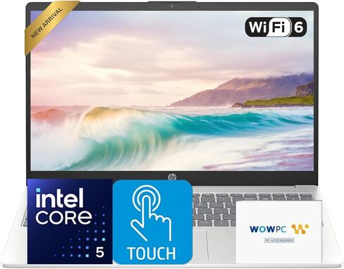 كمبيوتر محمول HP 2025 Pavilion بشاشة لمس 15.6 بوصة FHD، معالج Intel i5-1334U 10-Core، ذاكرة الوصول العشوائي 32 جيجابايت، تخزين 1 تيرابايت (512 جيجابايت SSD + 512 جيجابايت خارجي)، Wi-Fi 6، عمر بطارية طويل، Windows 11 مع Microsoft Office in Kuwait