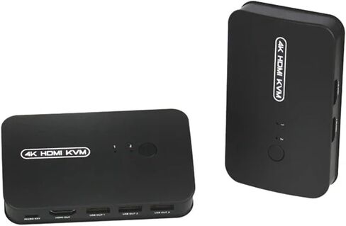 HDMI-Compatible KVM Switch with Extender 1080p Share 2xUSB Disk Monitor Printer Keyboard Mouse for 2 Computers in Saudi Arabia