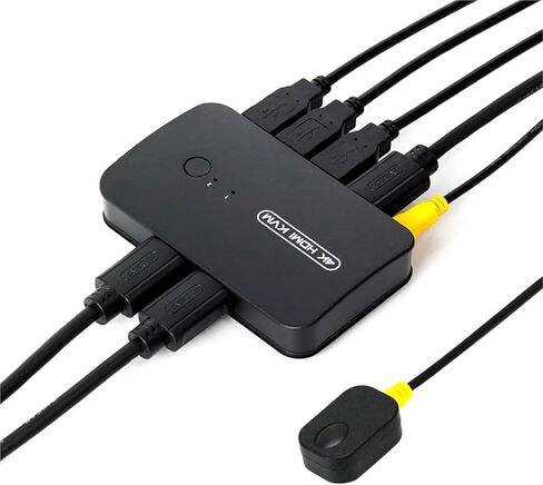 HDMI-Compatible KVM Switch with Extender 1080p Share 2xUSB Disk Monitor Printer Keyboard Mouse for 2 Computers in Saudi Arabia