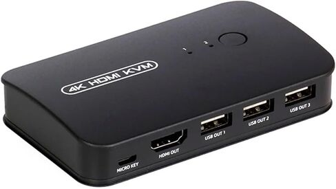 HDMI-Compatible KVM Switch with Extender 1080p Share 2xUSB Disk Monitor Printer Keyboard Mouse for 2 Computers in Saudi Arabia