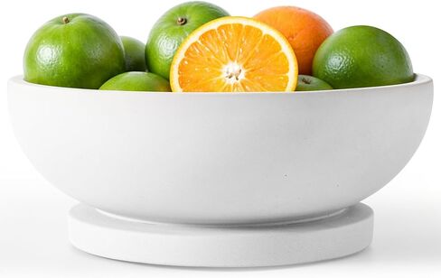 Concrete Fruit Bowl – Modern Decorative Bowl for Home & Kitchen | Large Heavyweight Centerpiece for Keys, Fruit, or Table Decor in Saudi Arabia