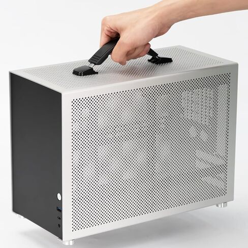 D3 MiniI TX Computer Case Full Aluminum Micro ATX Desktop PC Case in Silver Color Fits 280 Water Cooling in Saudi Arabia