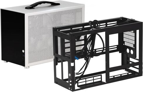 D3 MiniI TX Computer Case Full Aluminum Micro ATX Desktop PC Case in Silver Color Fits 280 Water Cooling in Saudi Arabia