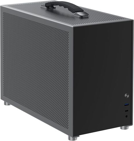 D3 MiniI TX Computer Case Full Aluminum Micro ATX Desktop PC Case in Silver Color Fits 280 Water Cooling in Saudi Arabia