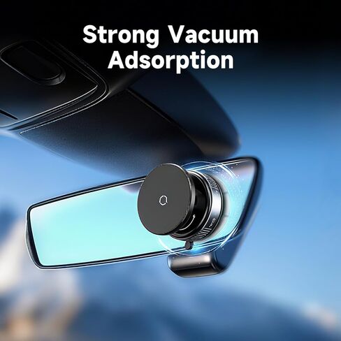 2025 Upgraded Vacuum Magnetic Phone Holder for Car and Gym, 360° Rotatable Mount for iPhone 16e 16 Pro Max 15 14 13 12 & Android, Perfect for Smooth Surfaces, Makeup, Shower in Saudi Arabia