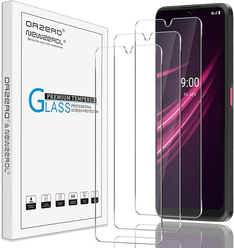 Orzero (3 Pack) Tempered Glass Screen Protector Compatible for T-Mobile REVVL V+ 5G (T-Mobile REVVL V Plus 5G), Protector De Pantalla 9 Hardness High Definition Bubble Free Anti-Scratch in Saudi Arabia